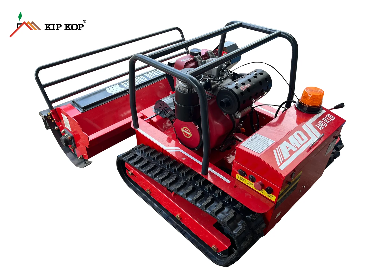 FERNGESTEUERTER RAUPENMULCHER AMD R120 HYBRID - YARMAX-DIESEL 15 PS - ARBEITSBREITE 120 CM