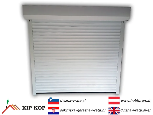 DVIŽNA ROLO GARAŽNA VRATA 225 X 330 BARVE BELA RAL 9010